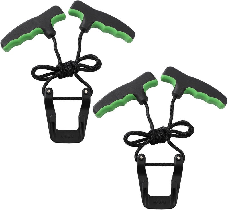 LaRandom 2 Pcs Crossbow Cocking Rope Cocking Device Double Handle Crossbow Pull Cord Aid Sled Cocker Hunting Tools Accessories for Archery Bow - Image 1